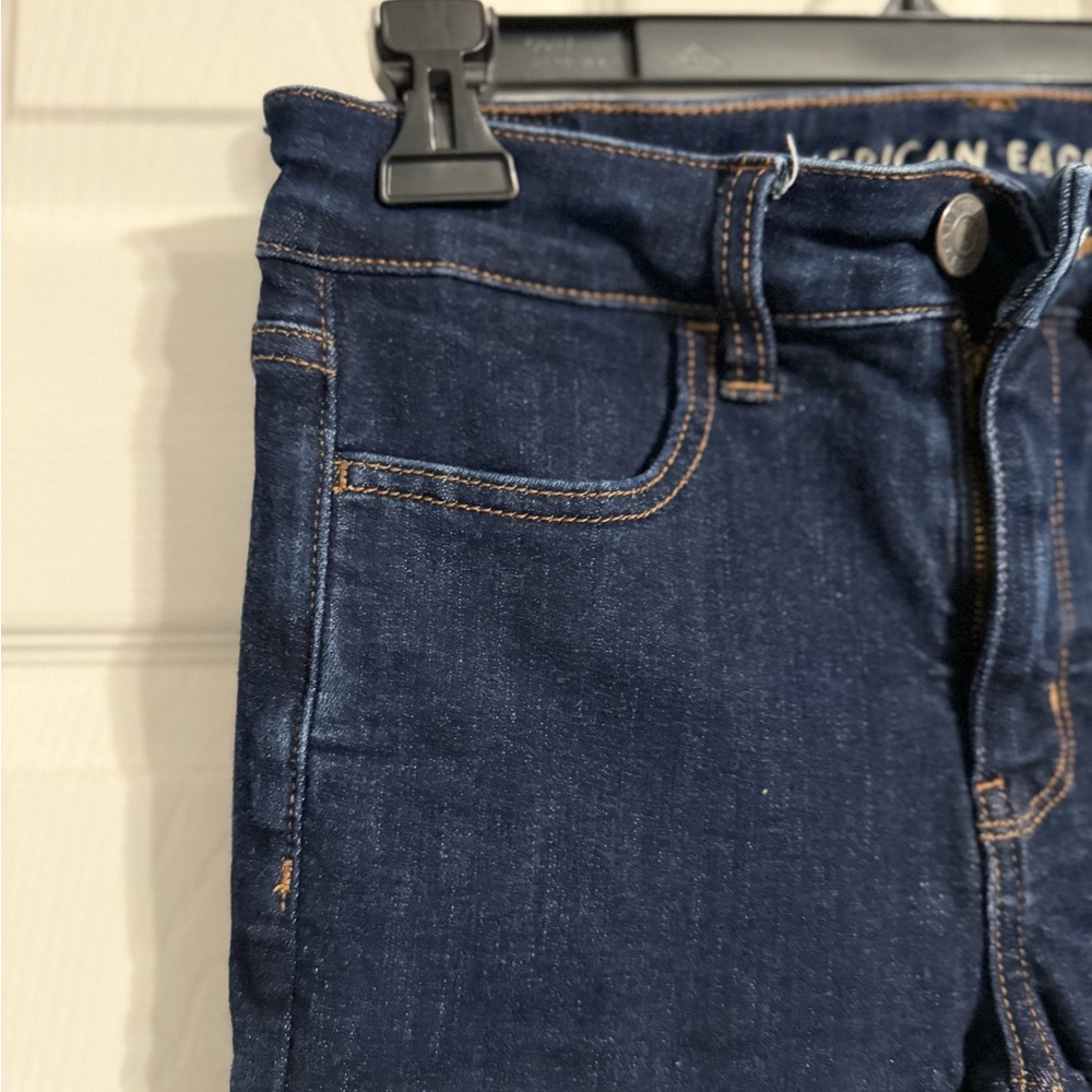 American Eagle Outfitters Dark Blue Skinny Jeans - Picture 4 of 7